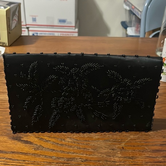 Schildkraut Handbags - Elegant Handmade Black Beaded Clutch